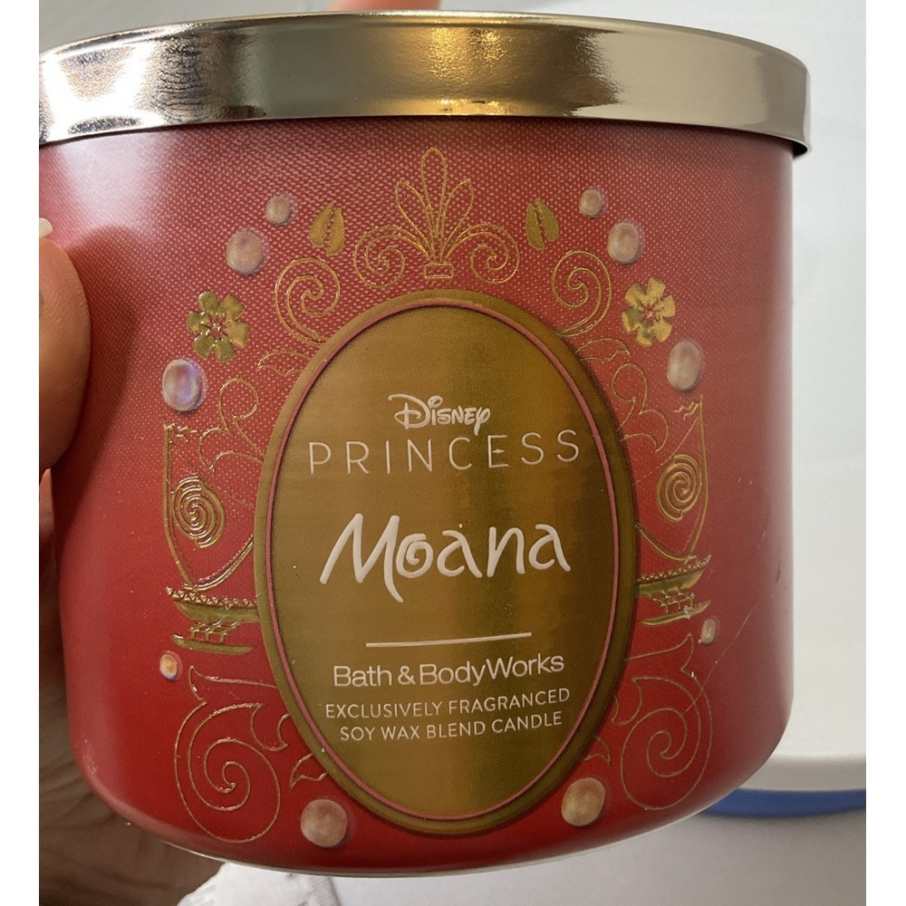 Bath & Body Works Disney Princess MOANA Candle 3-Wick‎ Limited Edition 14.5 oz - Picture 2 of 5